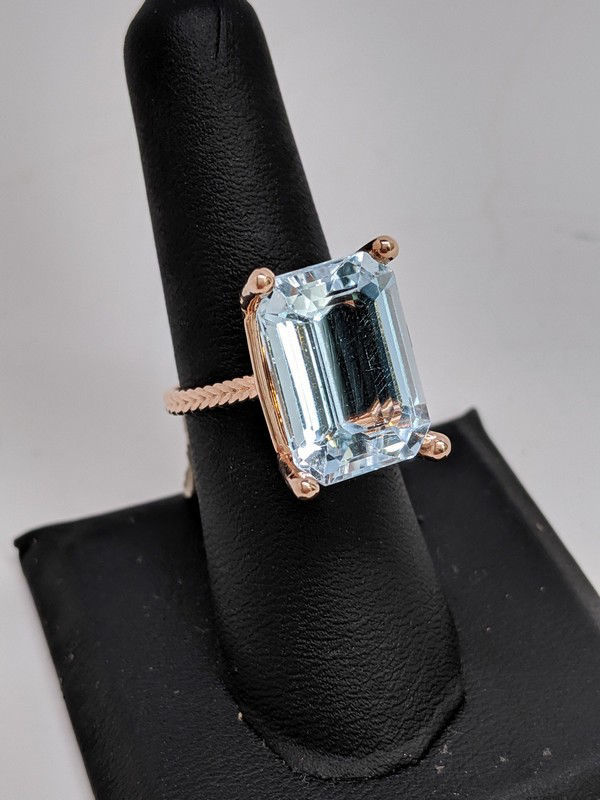 Sophia Aquamarine Ring - Engagement Ring