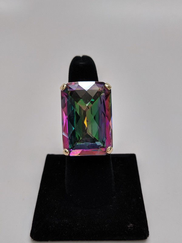 65 Carat Mystic Topaz Ring | Smoky Mountain Coin and Jewelry | Maryville, TN