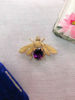 Amethyst Bumblebee Brooch