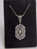 Art Deco Necklace with Diamond and Onyx