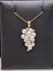 Vintage Grape Pearl Cluster Necklace