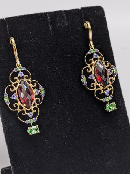 Picture of LeVian Vintage Inspired Gemstone Earrings