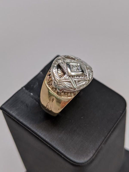 Picture of Men's Masonic Diamond Ring
