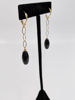 Picture of Onyx and Yellow Gold Dangle Earrings