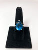Picture of Pear Cut Blue Topaz Ring